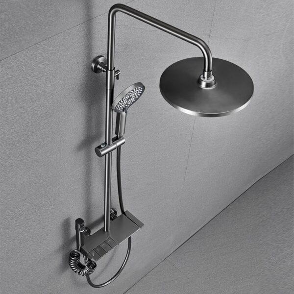 Hidden rain shower system