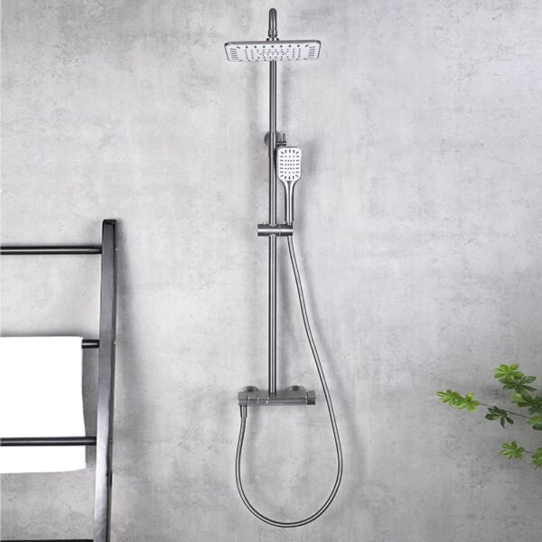 Square top shower wall-mounted one-handle