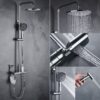 Chrome shower set