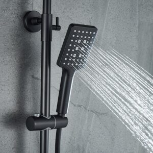 Wall-mounted shower faucet set